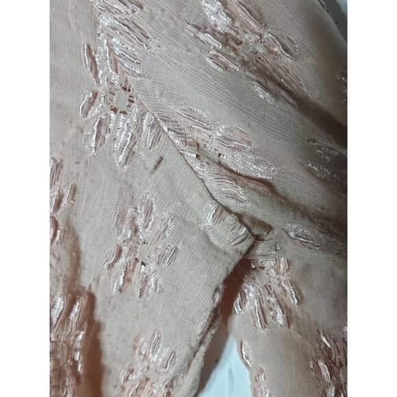 INC International Concepts Womens Pink Lace Button-Up Blouse XL Dainty Feminine - Picture 5 of 10